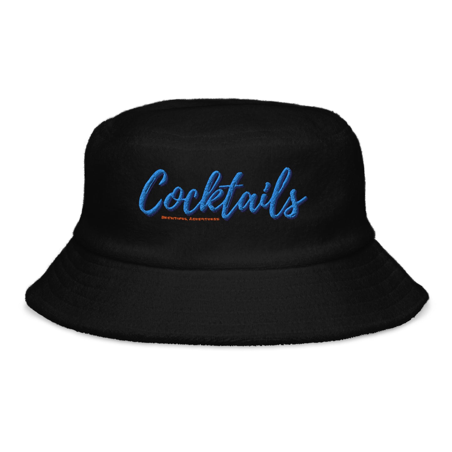 Cocktails Terry Cloth Bucket Hat