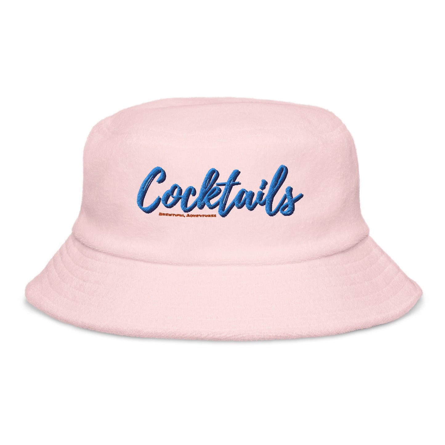 Cocktails Terry Cloth Bucket Hat