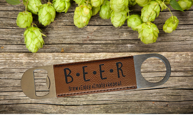 Handcrafted Leather Bottle Openers