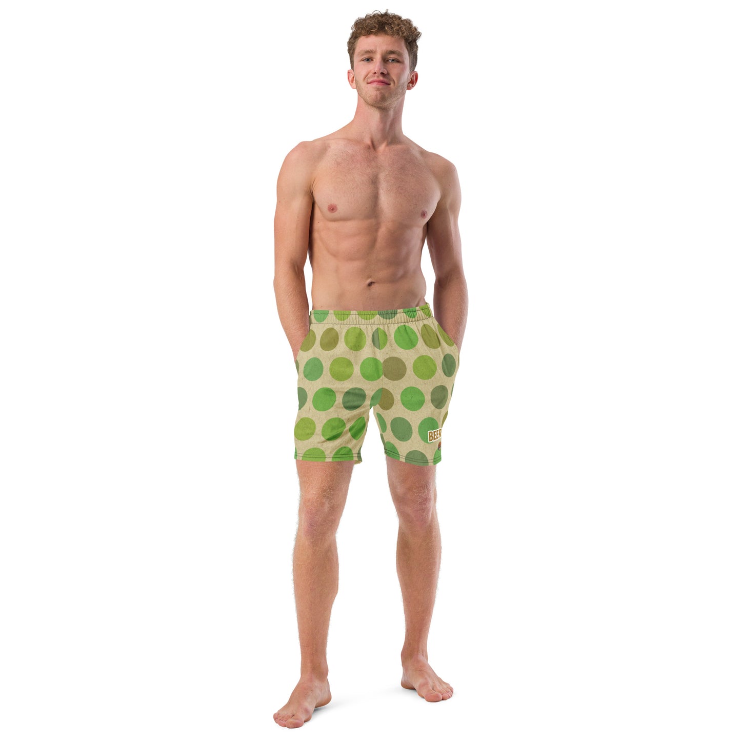 Beer Me! Circles Men's Swim Trunks