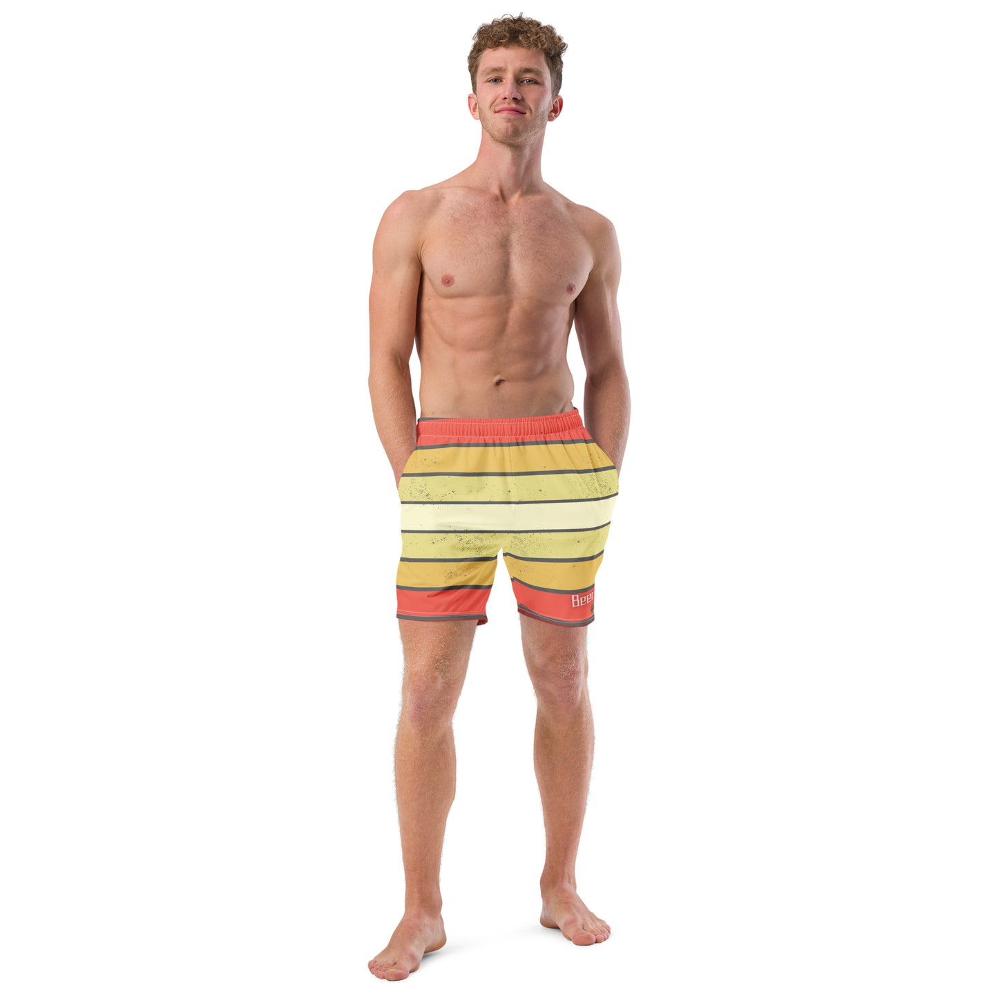 Beer Me! Sunrise Men's Swim Trunks