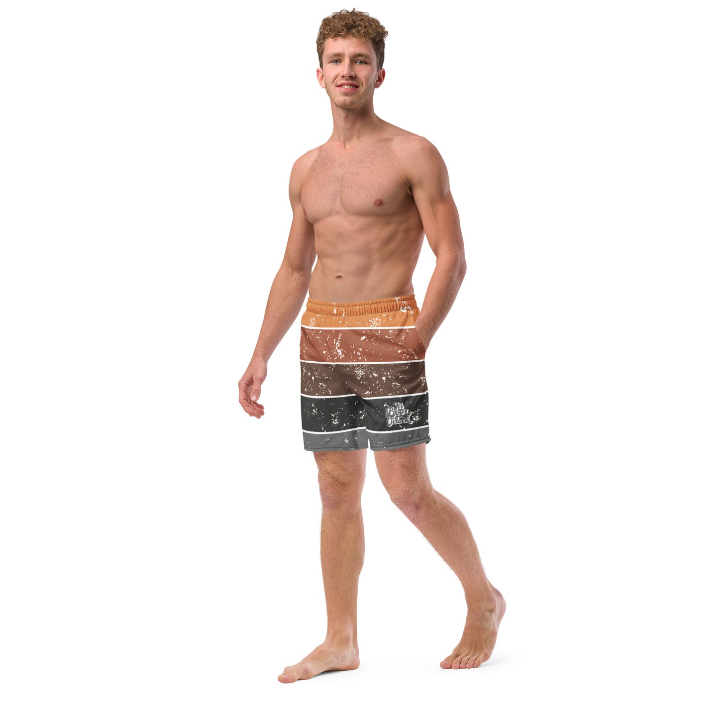 It’s Beer O’clock Sunset Men's Swim Trunks