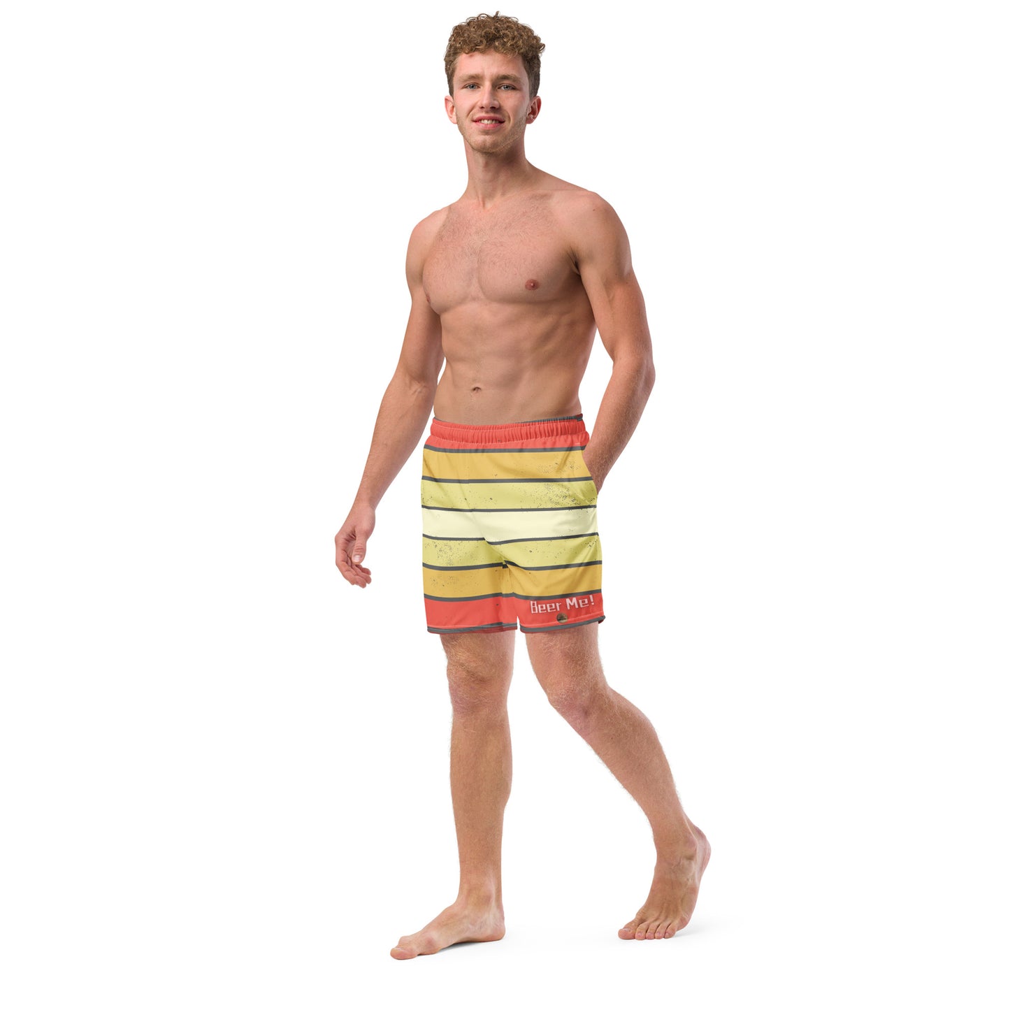 Beer Me! Sunrise Men's Swim Trunks