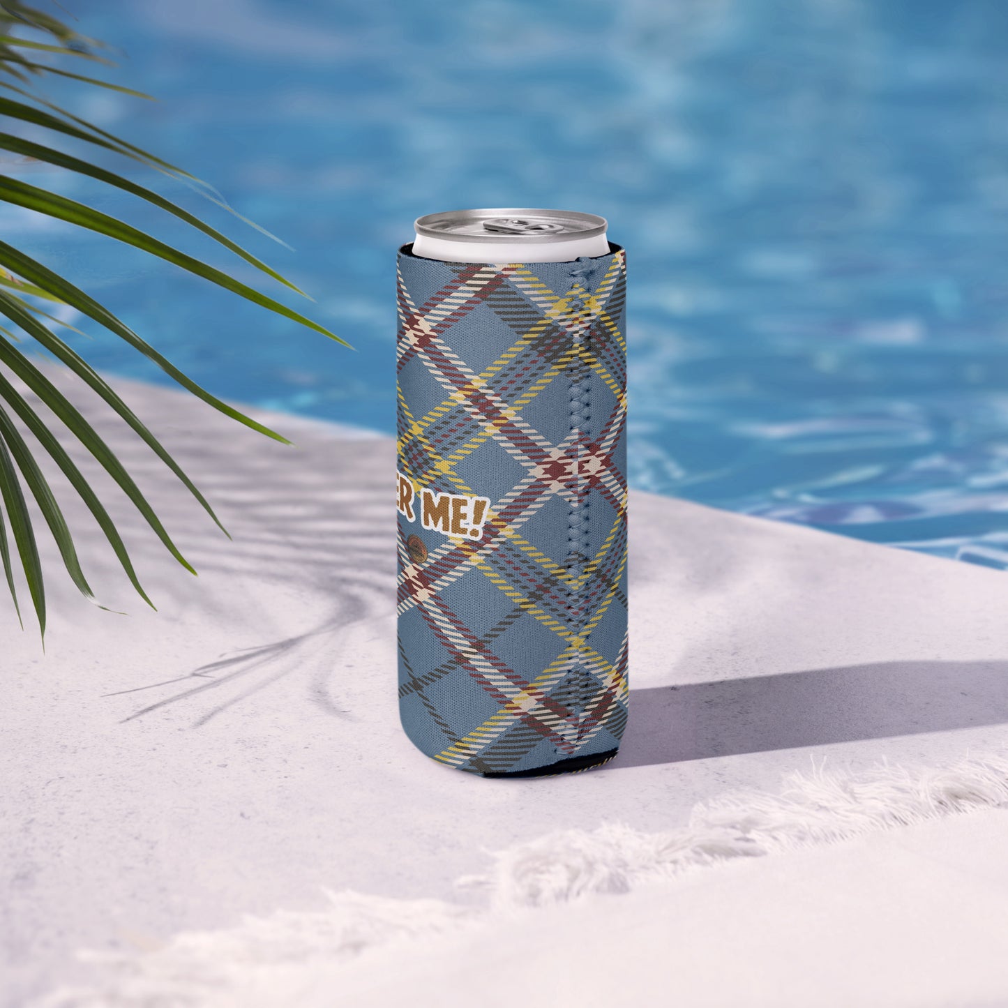 Beer Me! Plaid Coozie