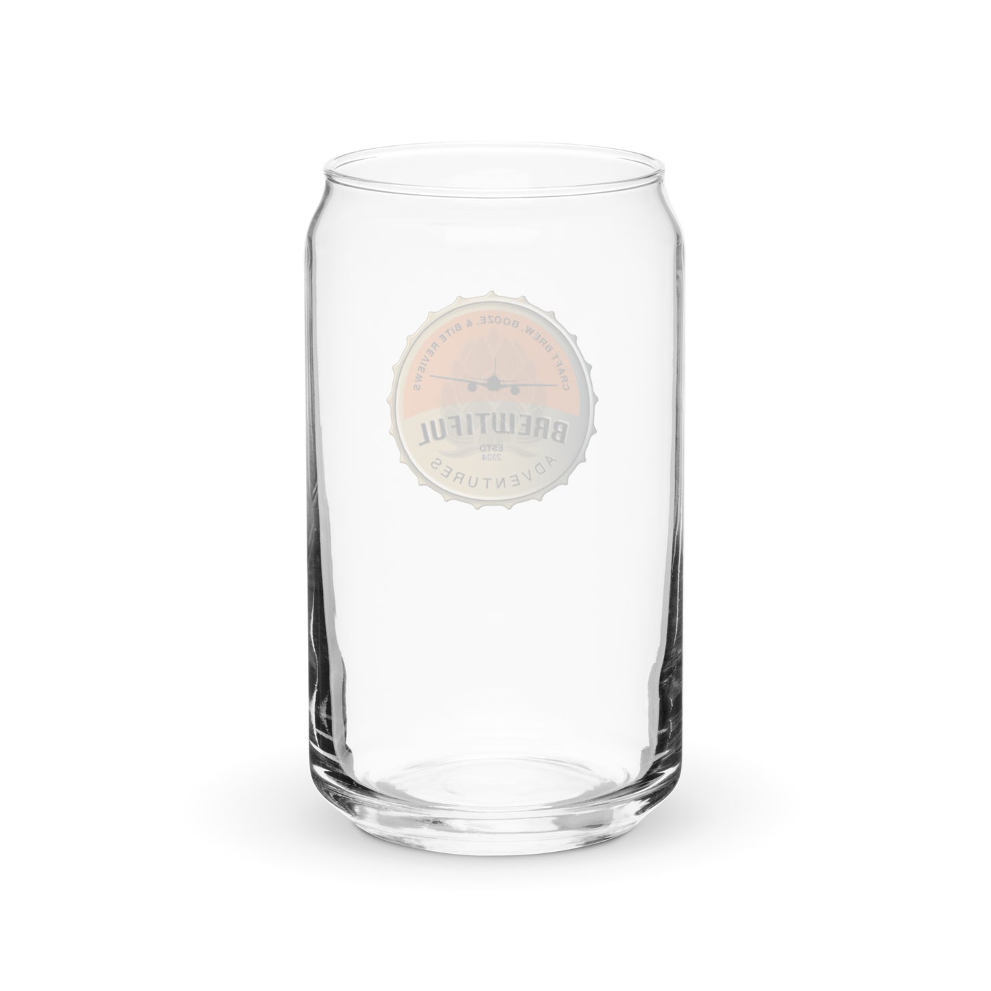 Brewtiful Adventures Can-shaped Glass