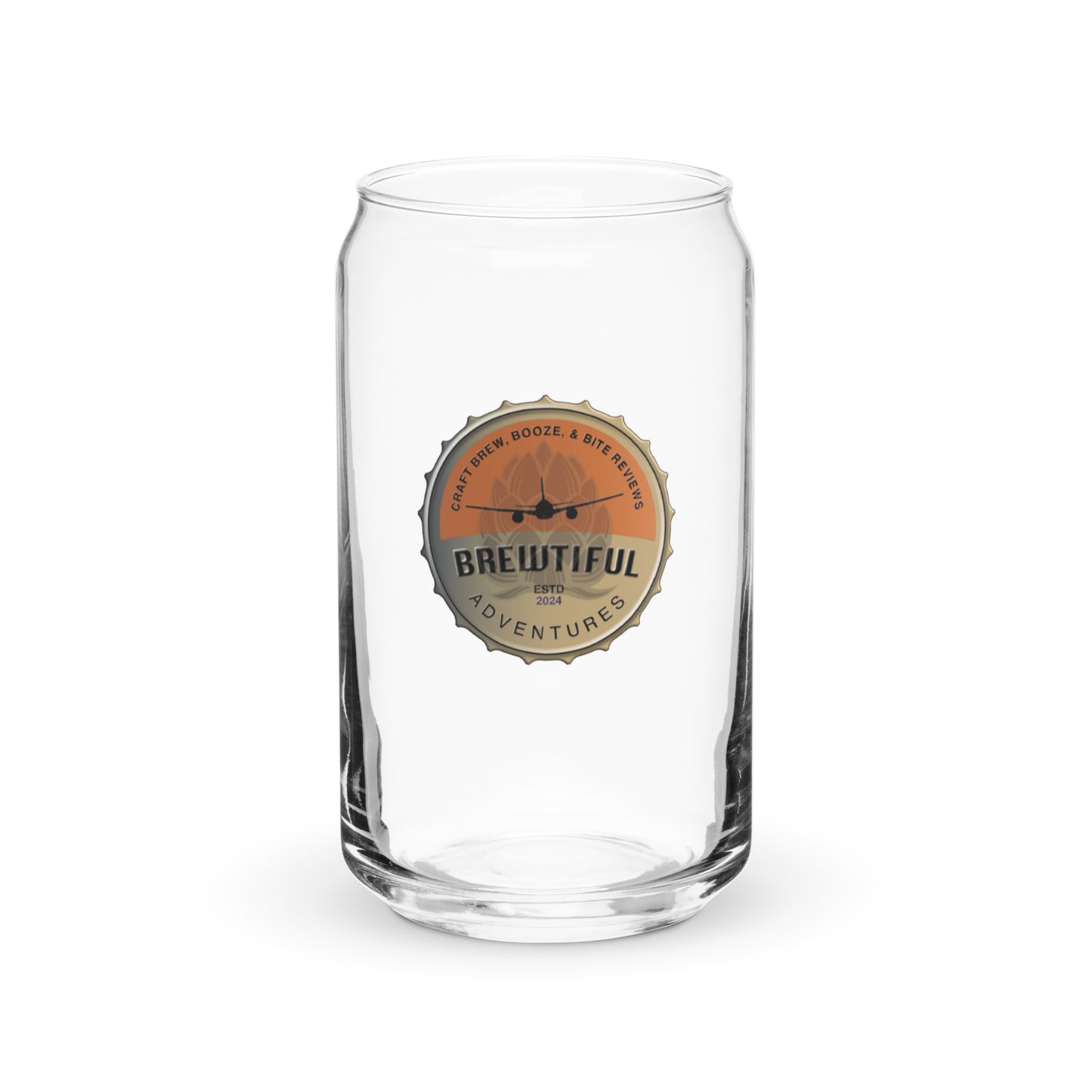 Brewtiful Adventures Can-shaped Glass