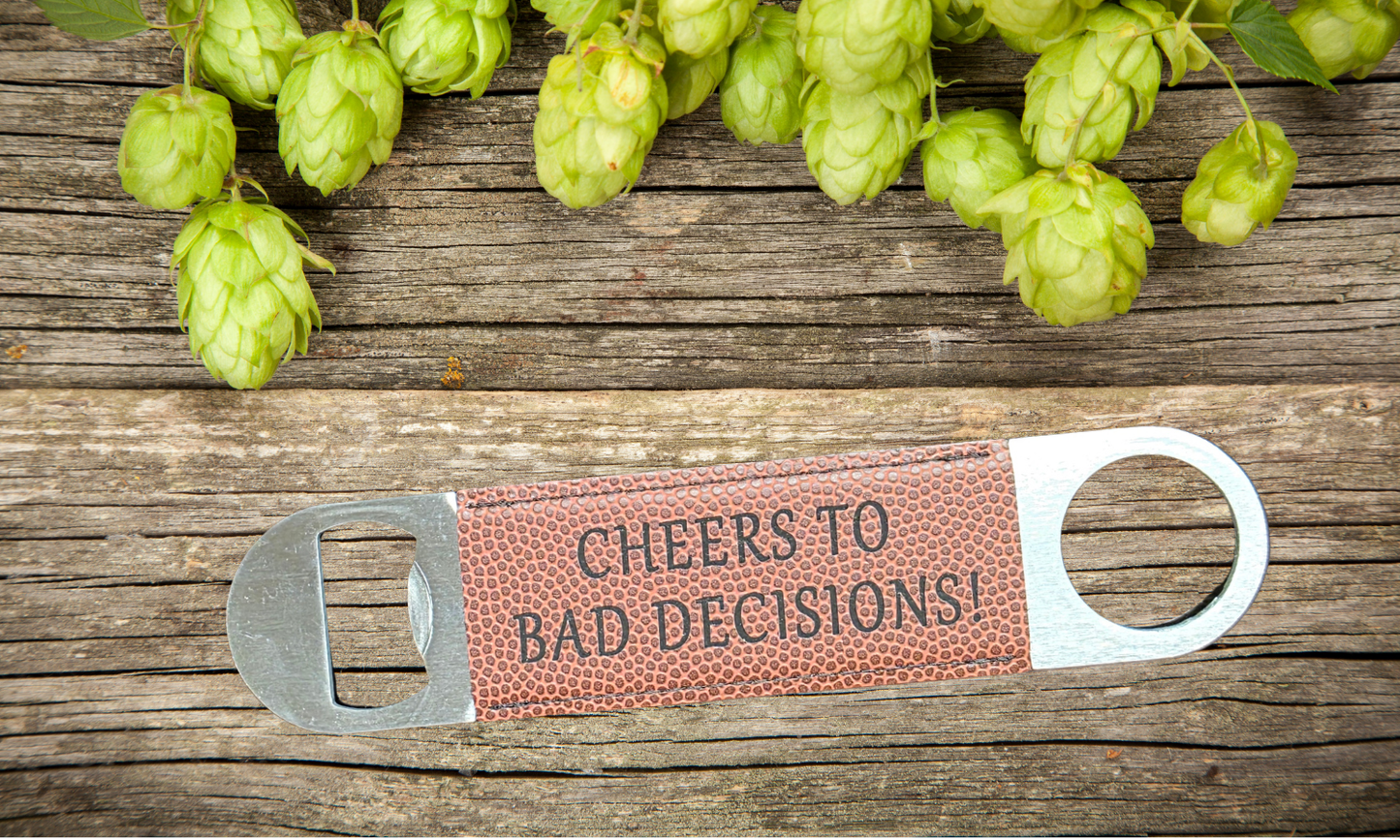 Handcrafted Leather Bottle Openers