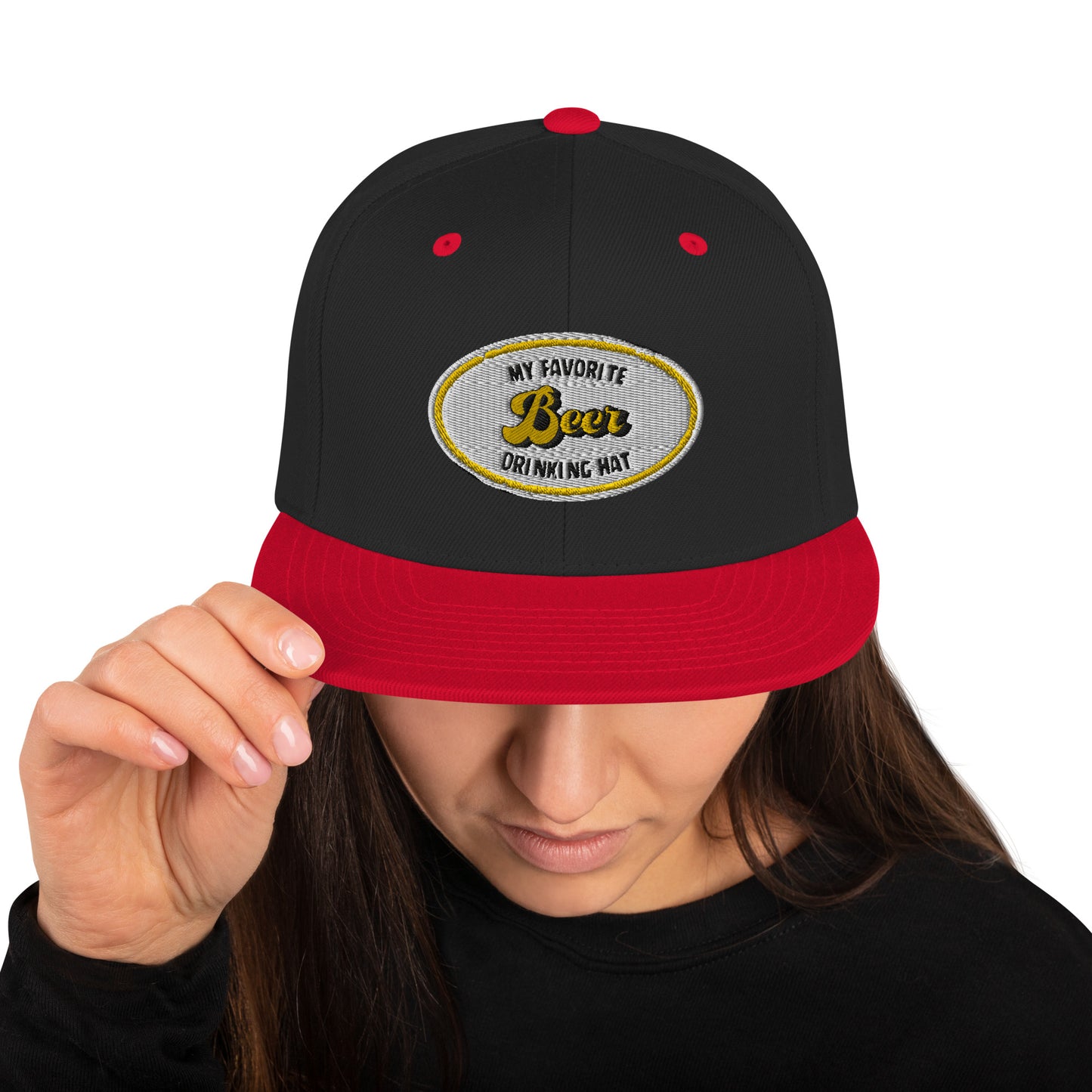 My Favorite Beer Drinking Snapback Hat