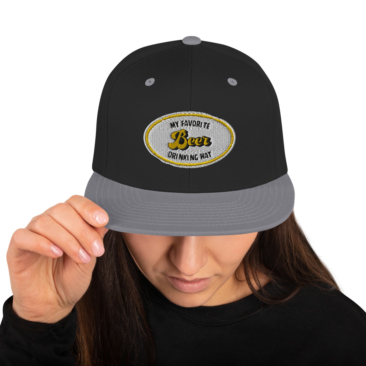 My Favorite Beer Drinking Snapback Hat