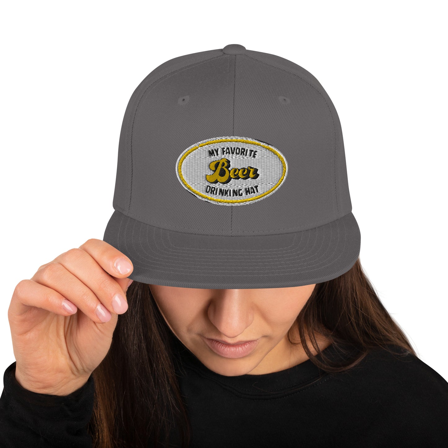 My Favorite Beer Drinking Snapback Hat