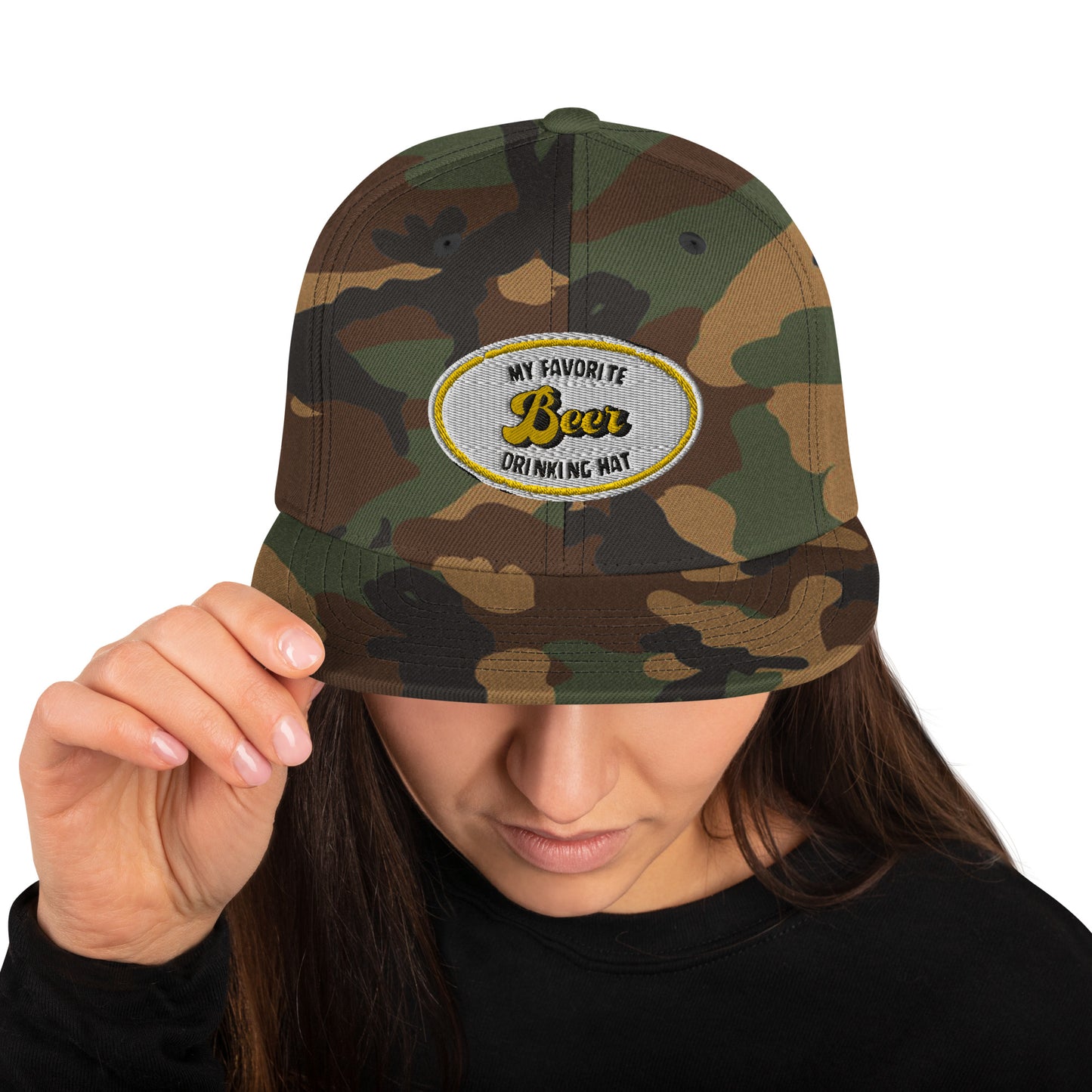 My Favorite Beer Drinking Snapback Hat