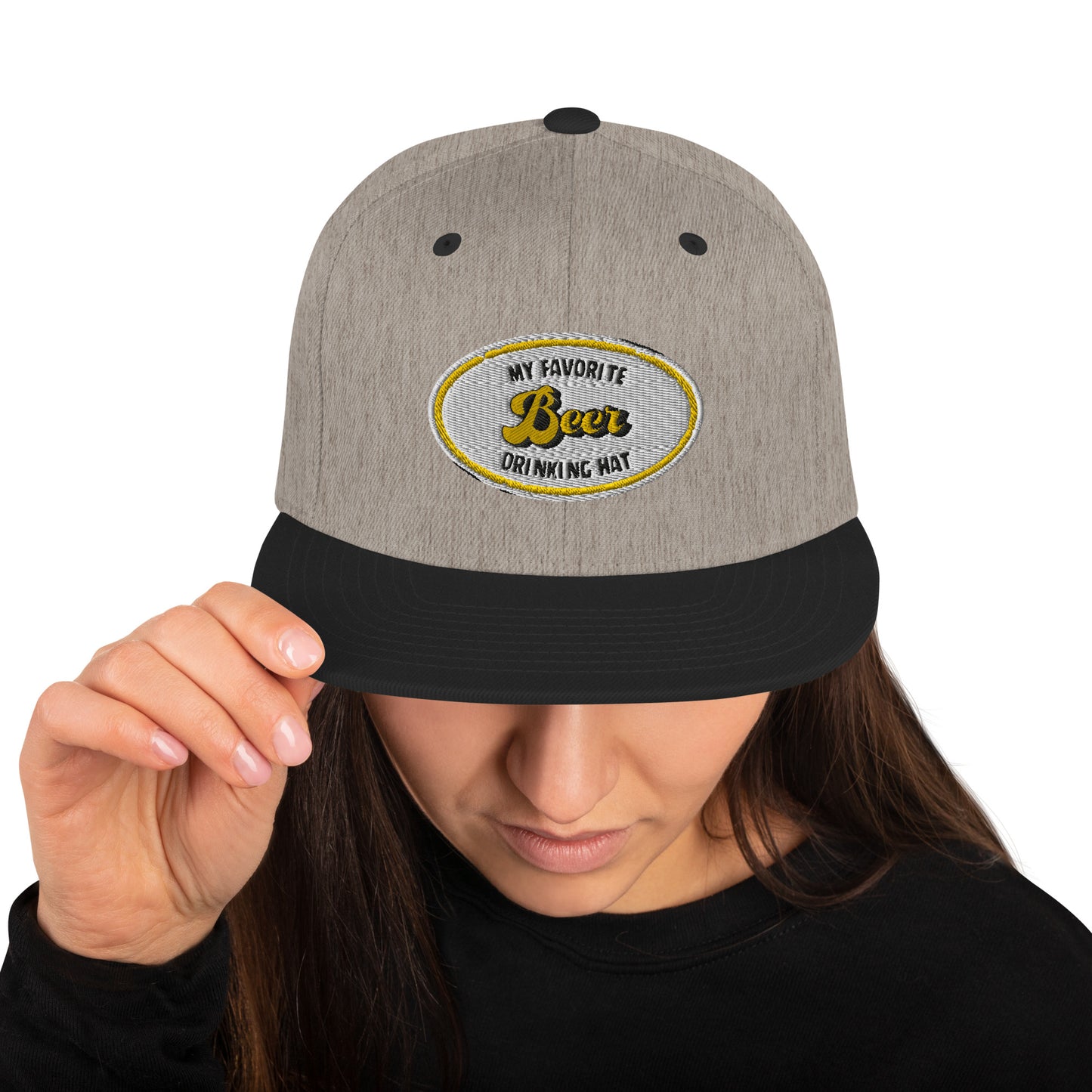 My Favorite Beer Drinking Snapback Hat