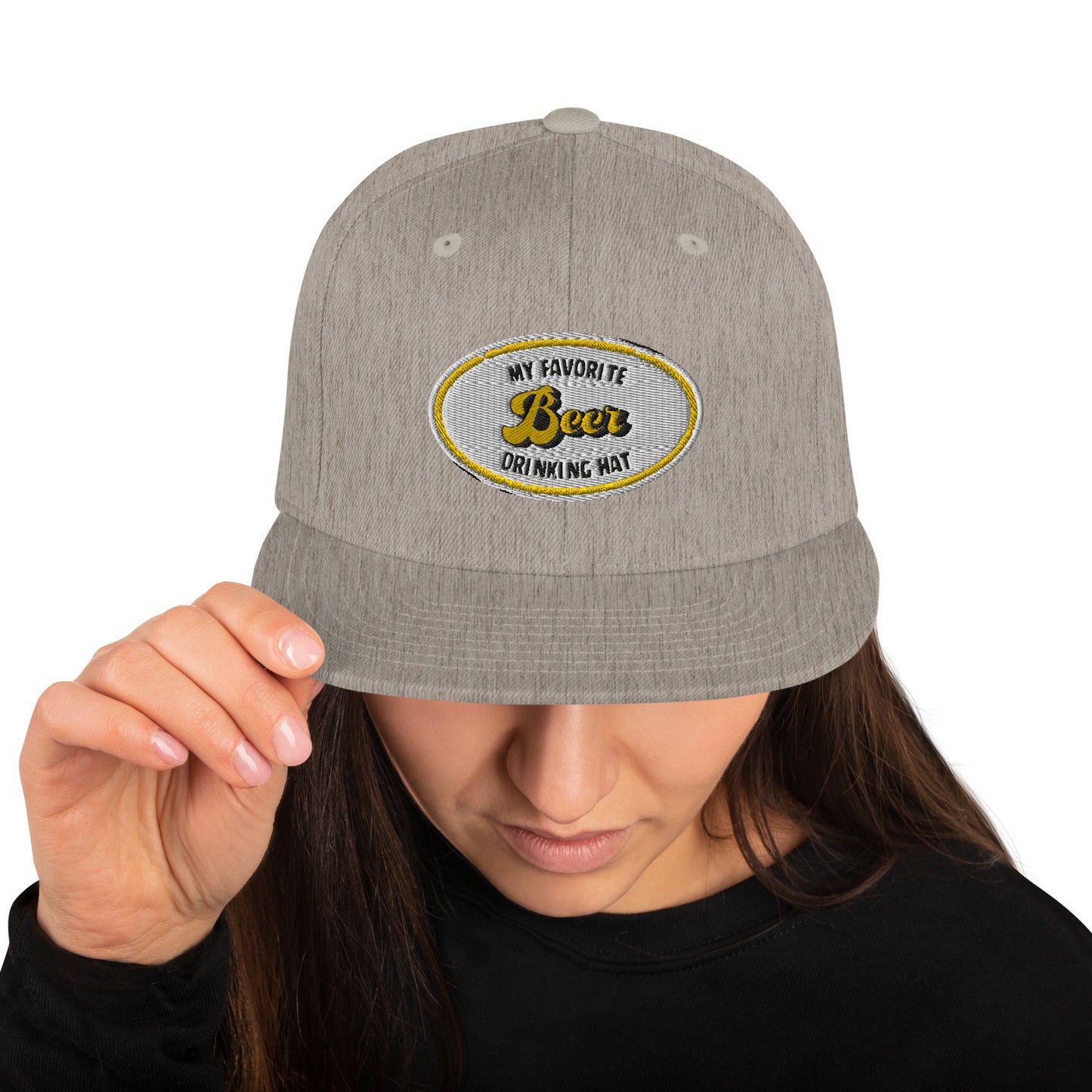 My Favorite Beer Drinking Snapback Hat