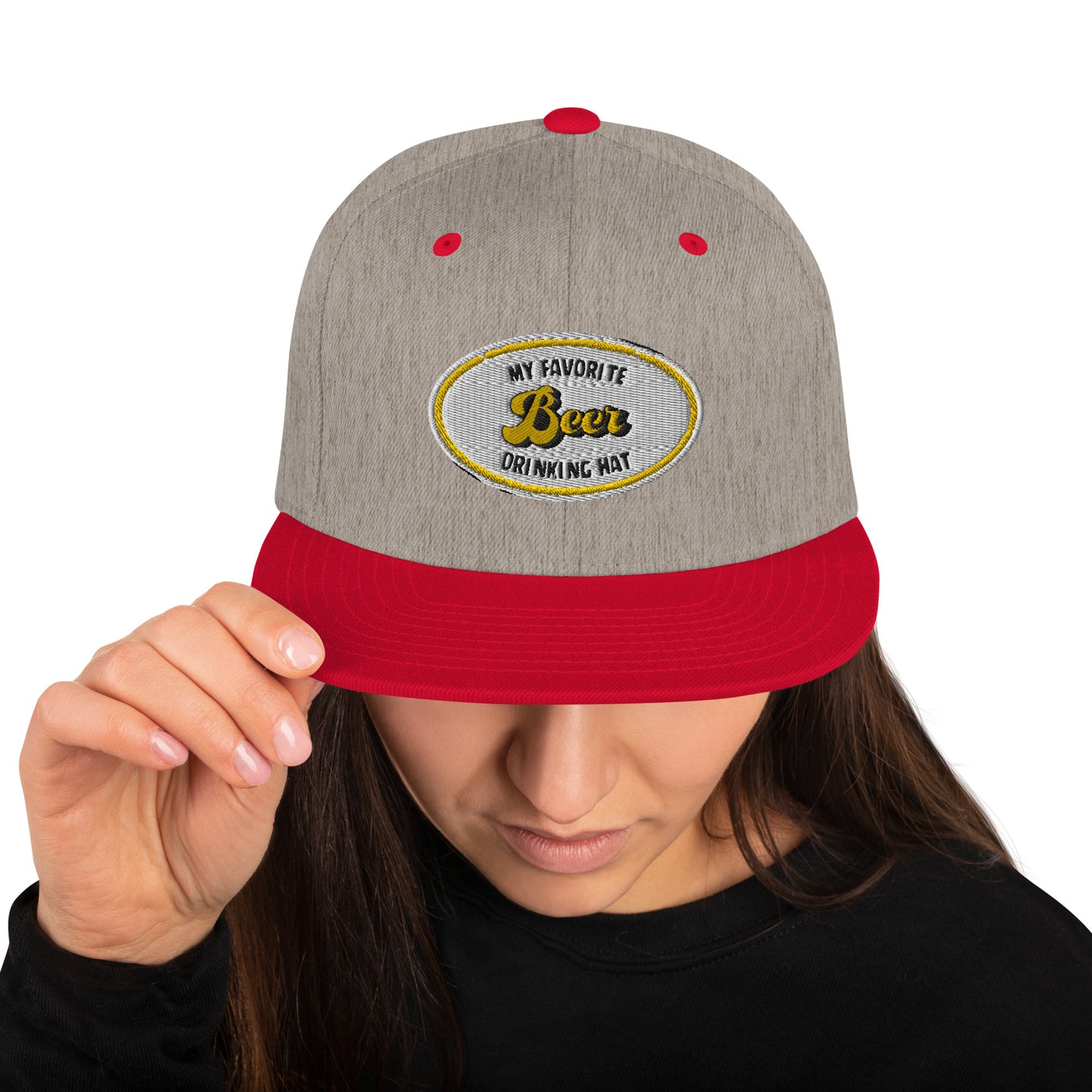 My Favorite Beer Drinking Snapback Hat