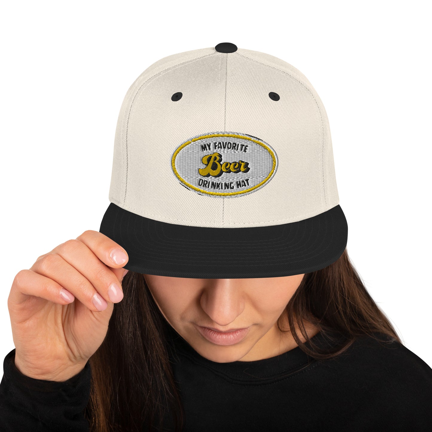 My Favorite Beer Drinking Snapback Hat