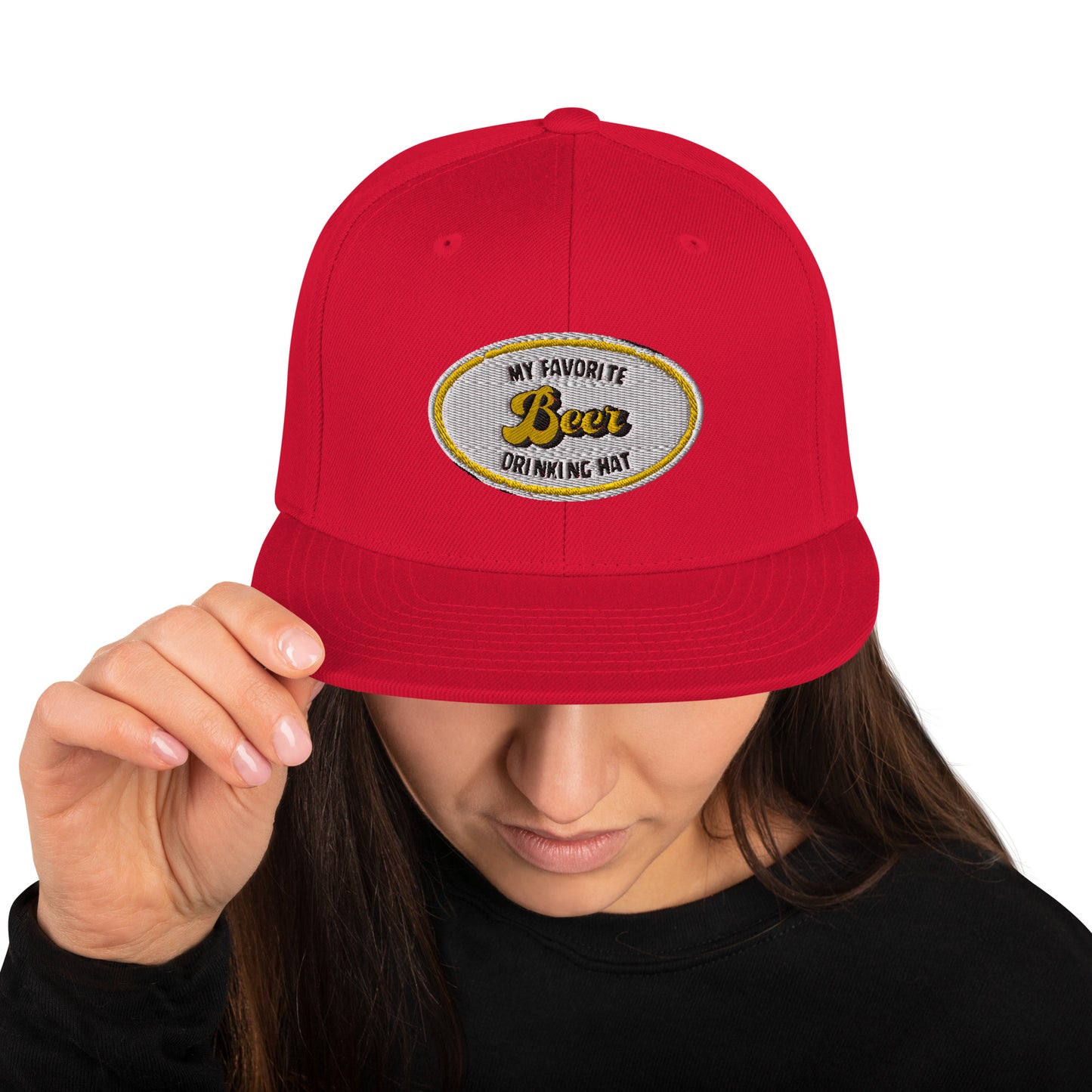 My Favorite Beer Drinking Snapback Hat