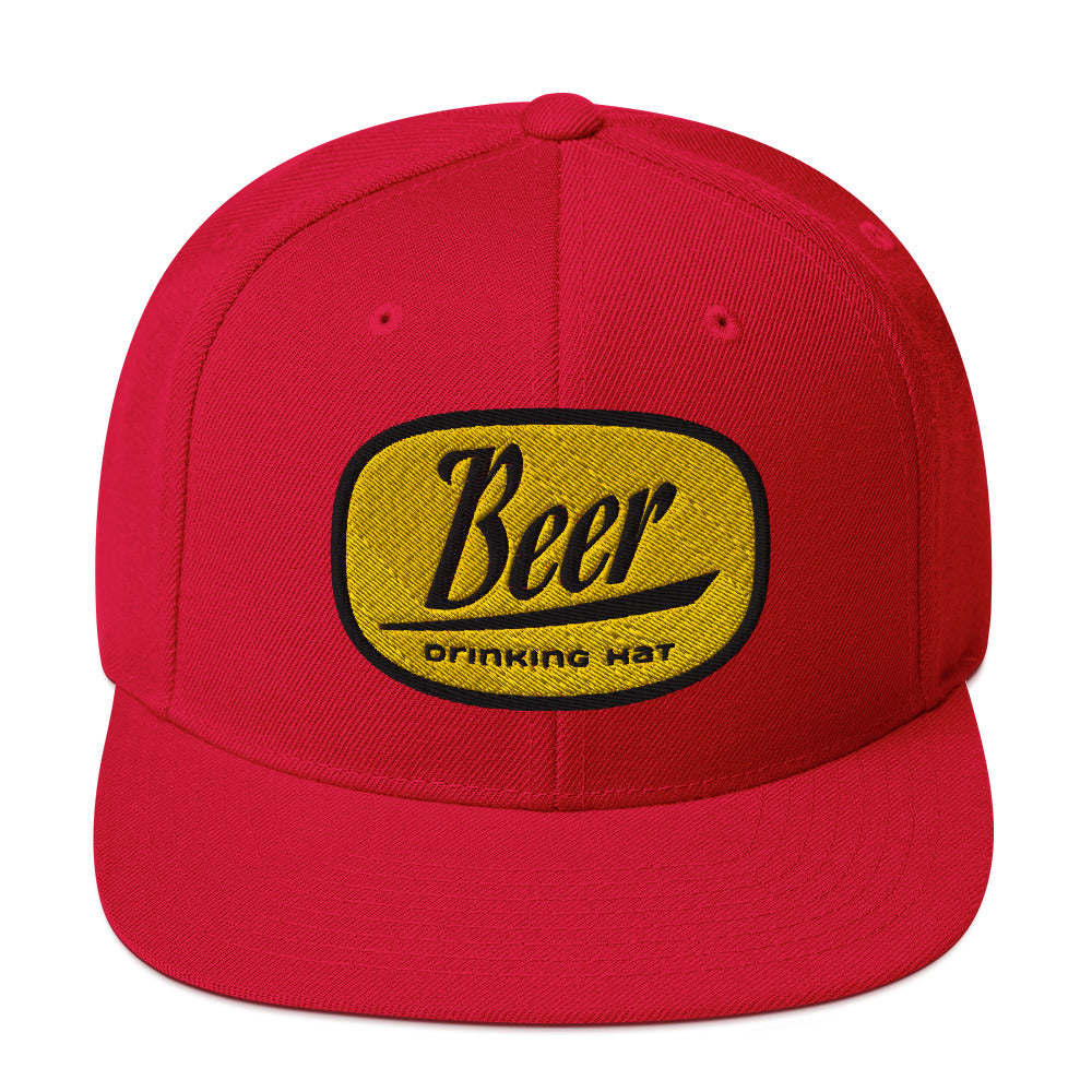 Beer Drinking Snapback Hat