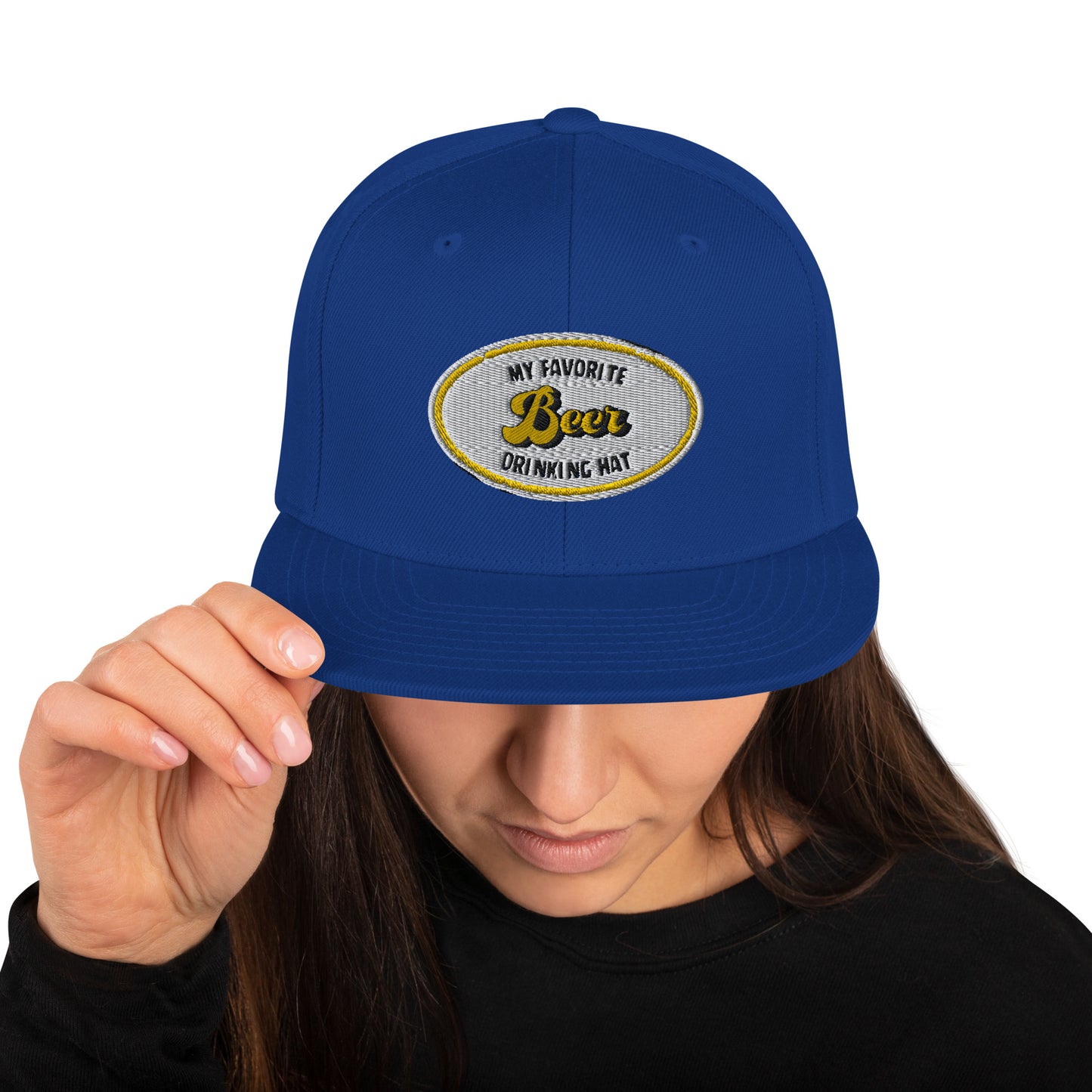 My Favorite Beer Drinking Snapback Hat