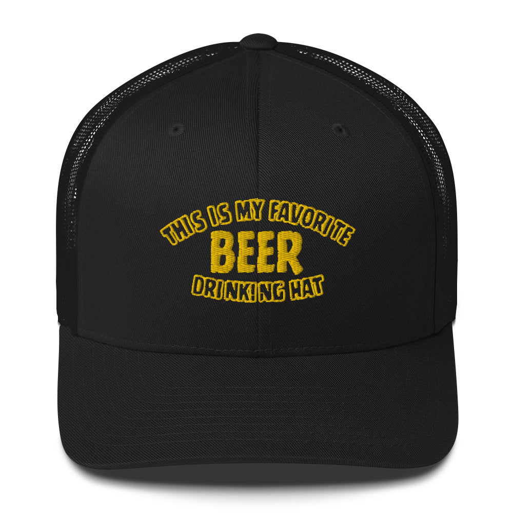 Beer Drinking Trucker Hat