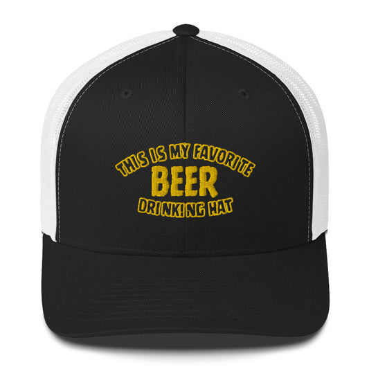 Beer Drinking Trucker Hat