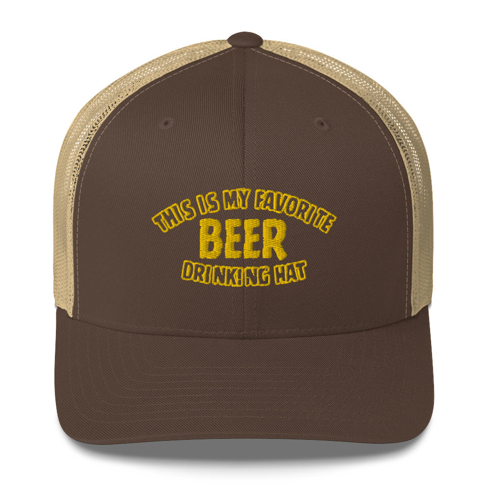 Beer Drinking Trucker Hat