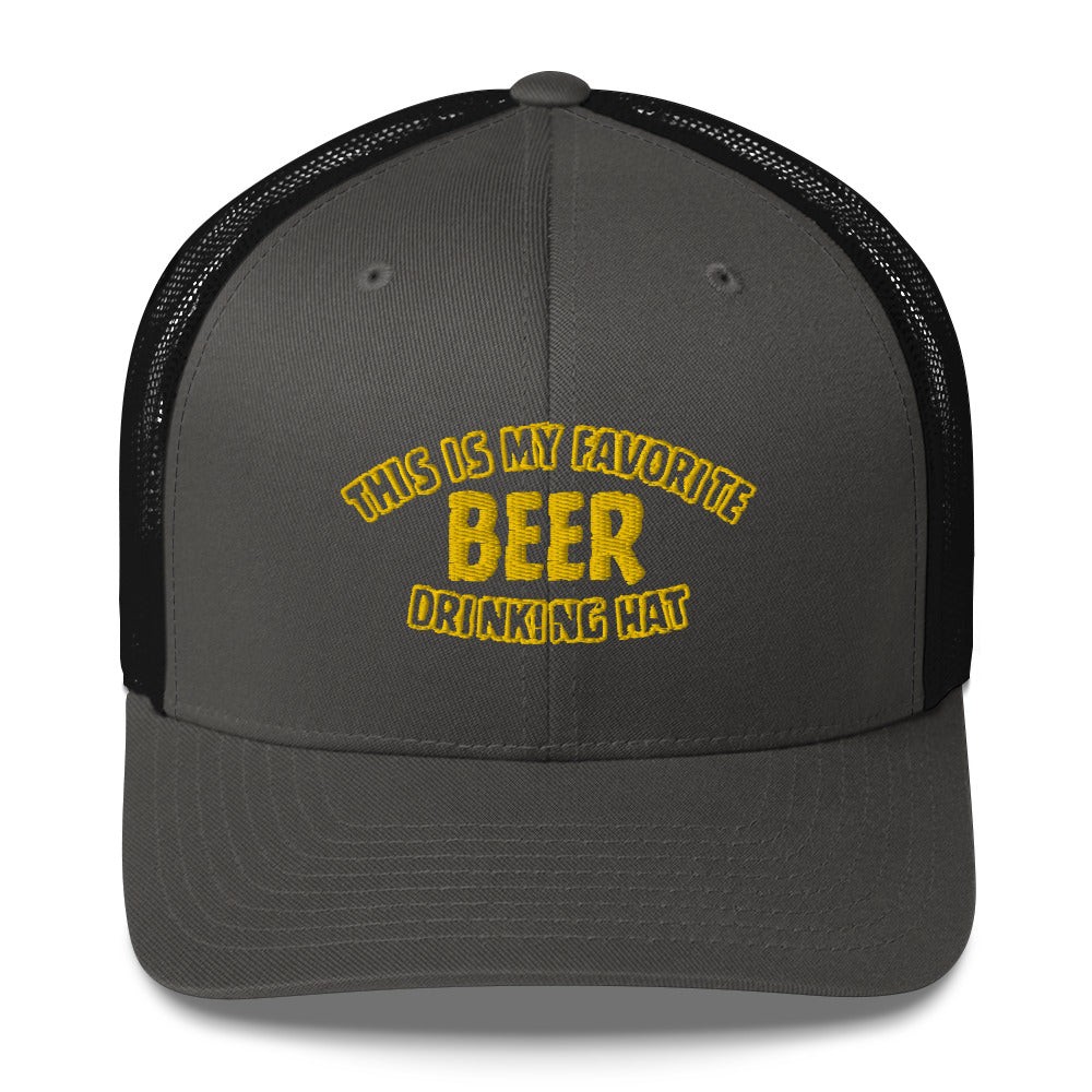 Beer Drinking Trucker Hat