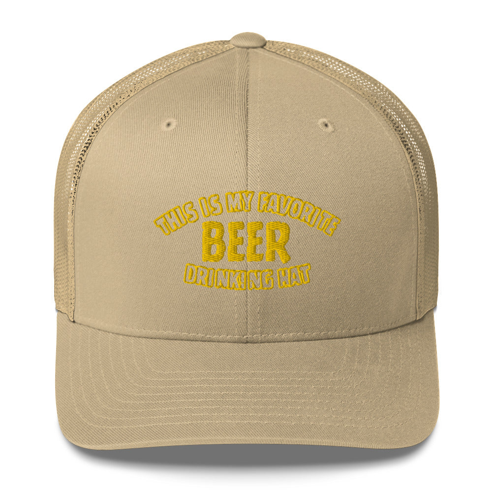 Beer Drinking Trucker Hat