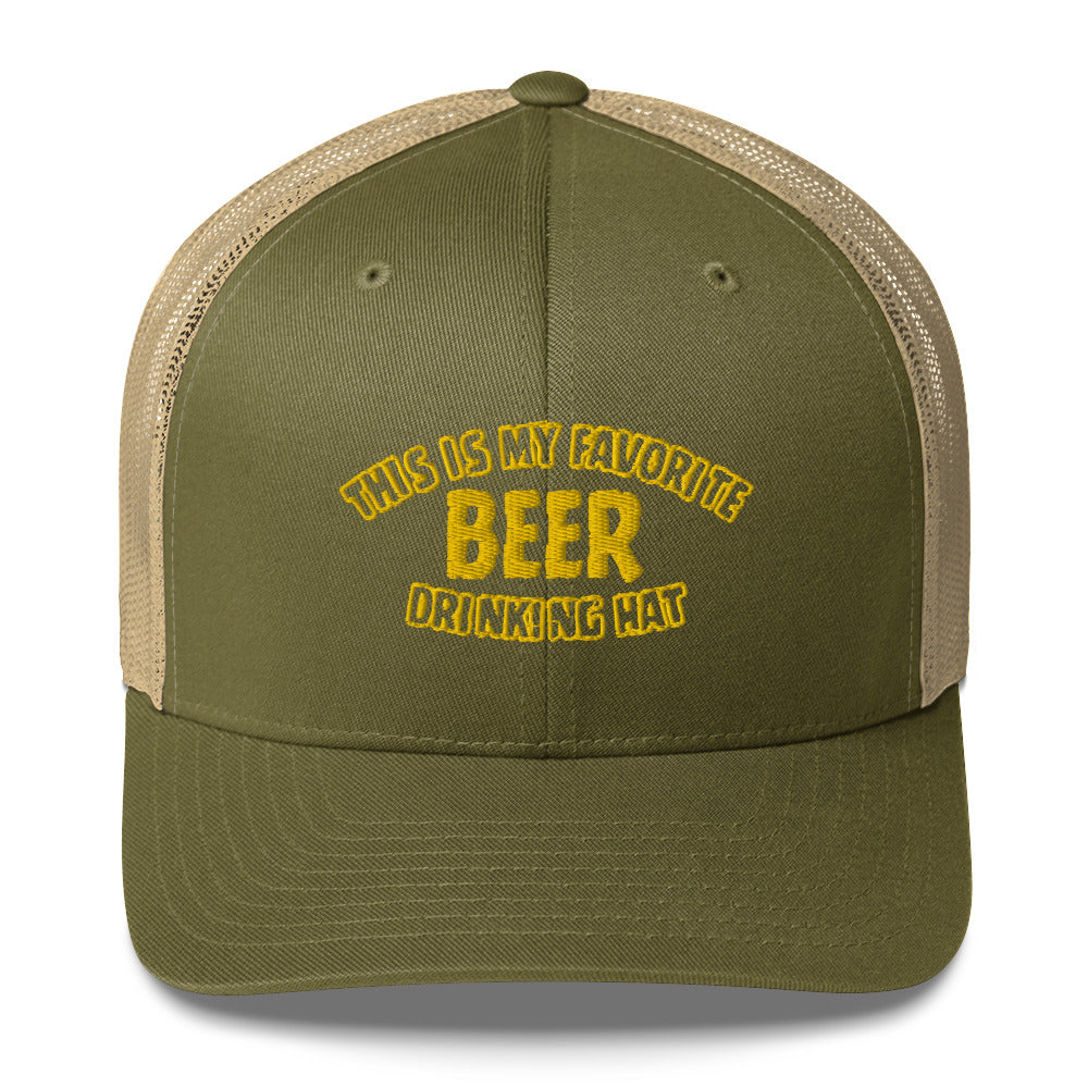 Beer Drinking Trucker Hat