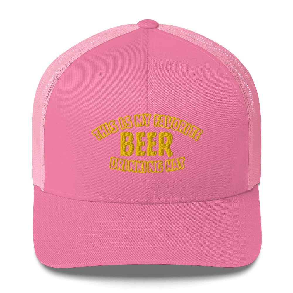 Beer Drinking Trucker Hat