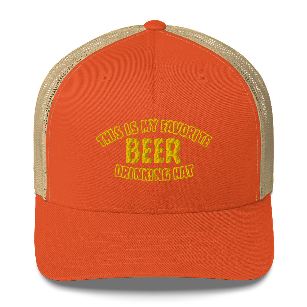 Beer Drinking Trucker Hat