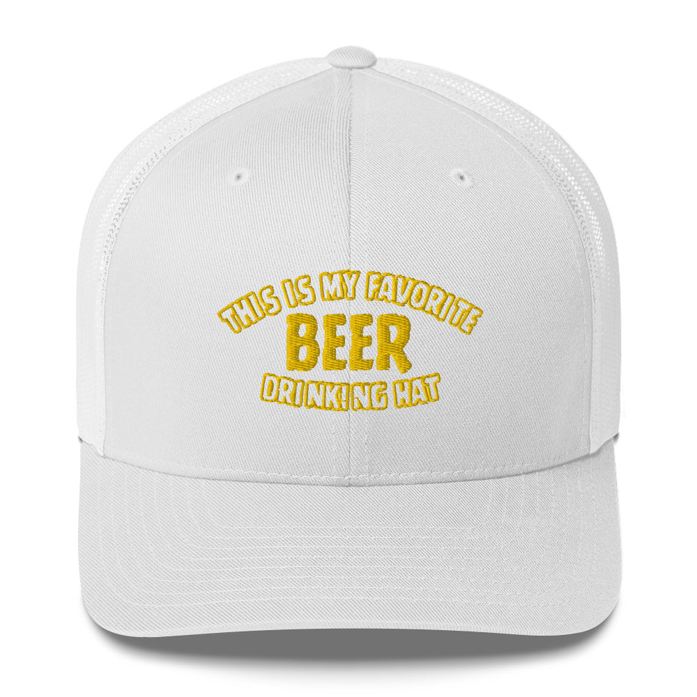 Beer Drinking Trucker Hat