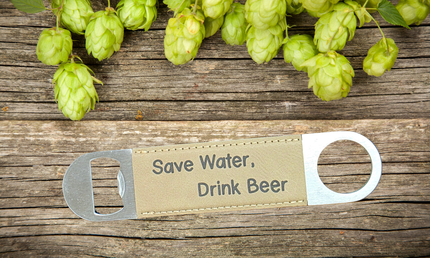 Handcrafted Leather Bottle Openers
