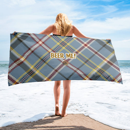 Beer Me! Plaid Towel