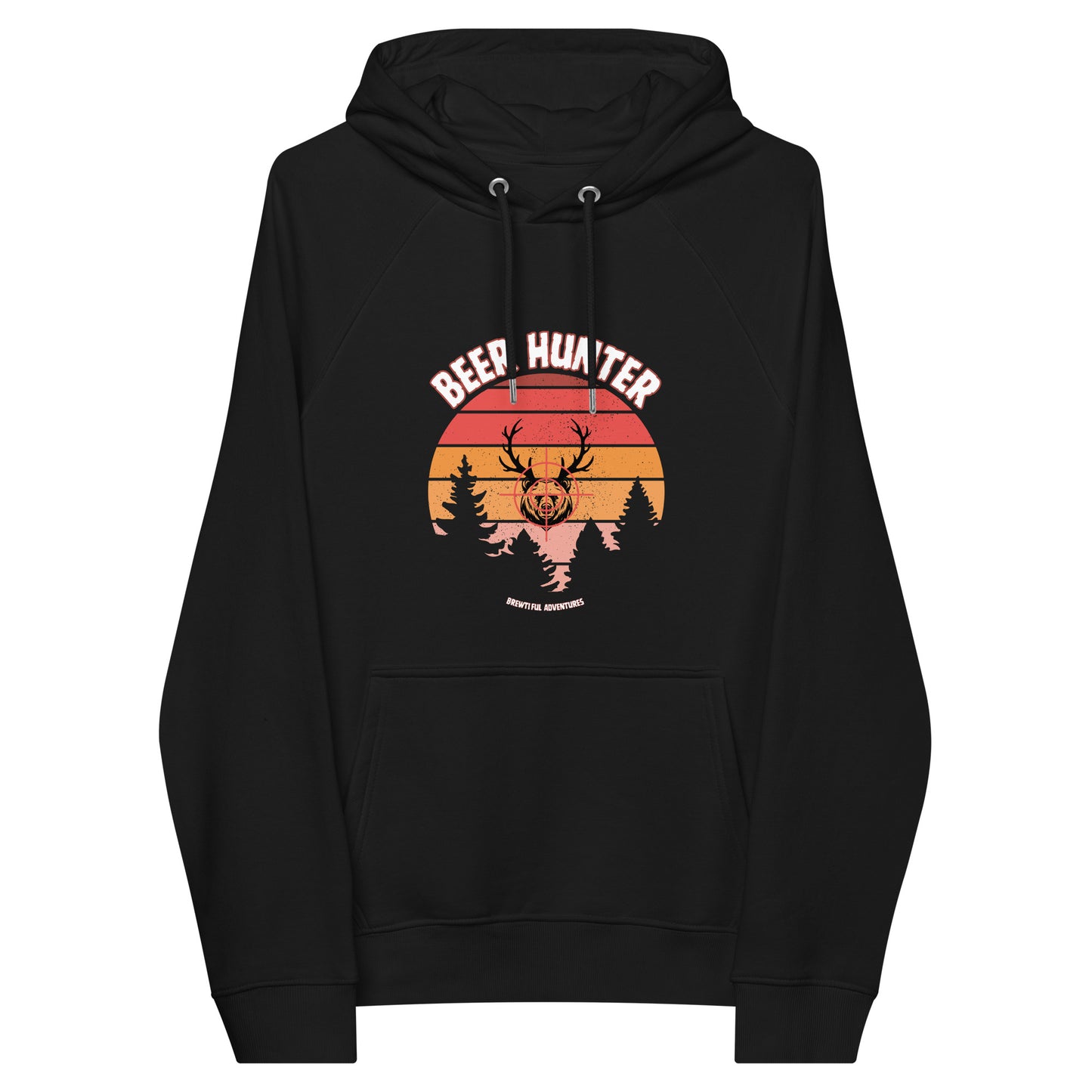 Beer Hunter Premium Eco Raglan Hoodie