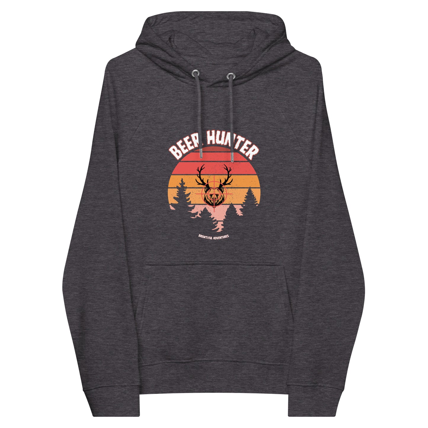 Beer Hunter Premium Eco Raglan Hoodie