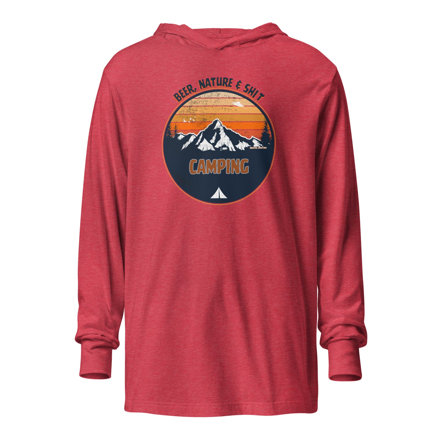 Camping Hooded Long-Sleeve Tee