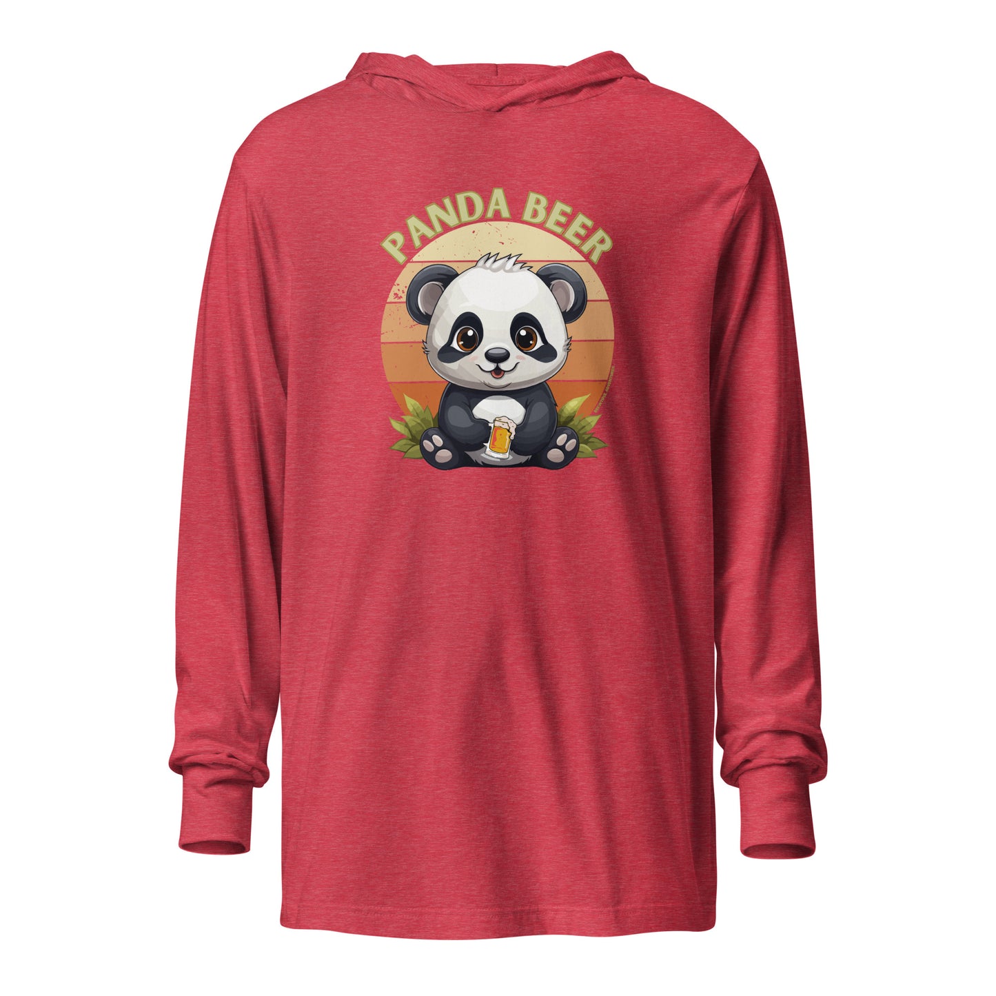 Panda Beer Hooded Long-Sleeve Tee