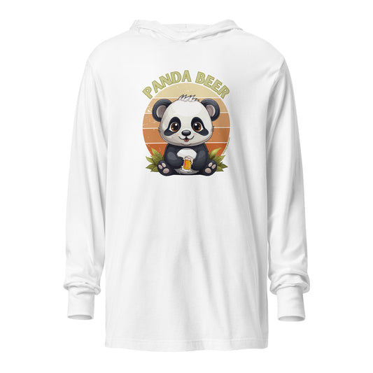 Panda Beer Hooded Long-Sleeve Tee