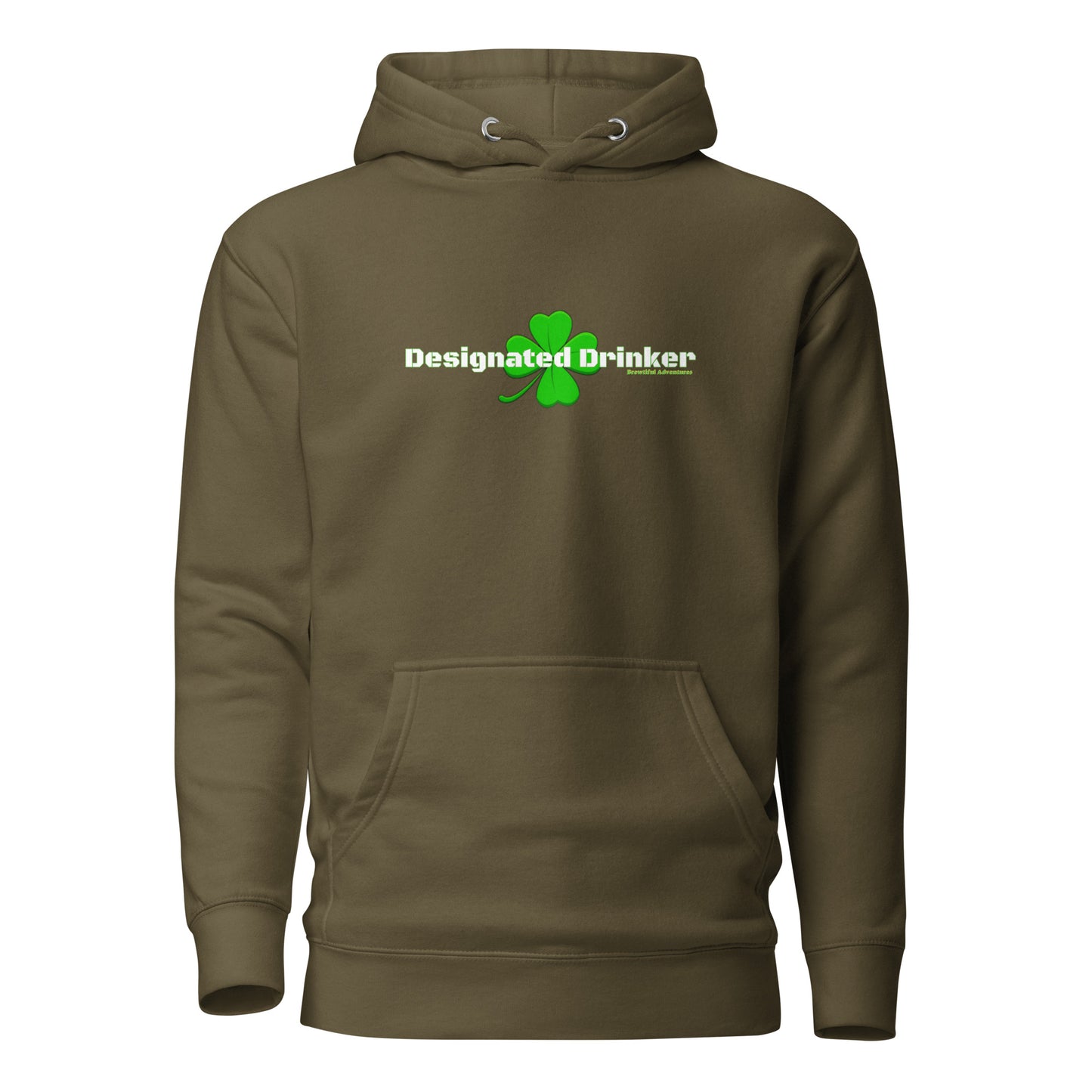 Designated Drinker Premium Eco Raglan Hoodie