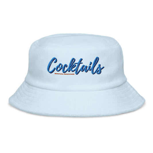 Cocktails Terry Cloth Bucket Hat