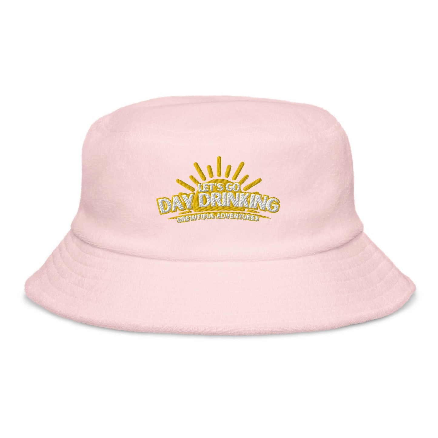 Day Drinking Terry Cloth Bucket Hat