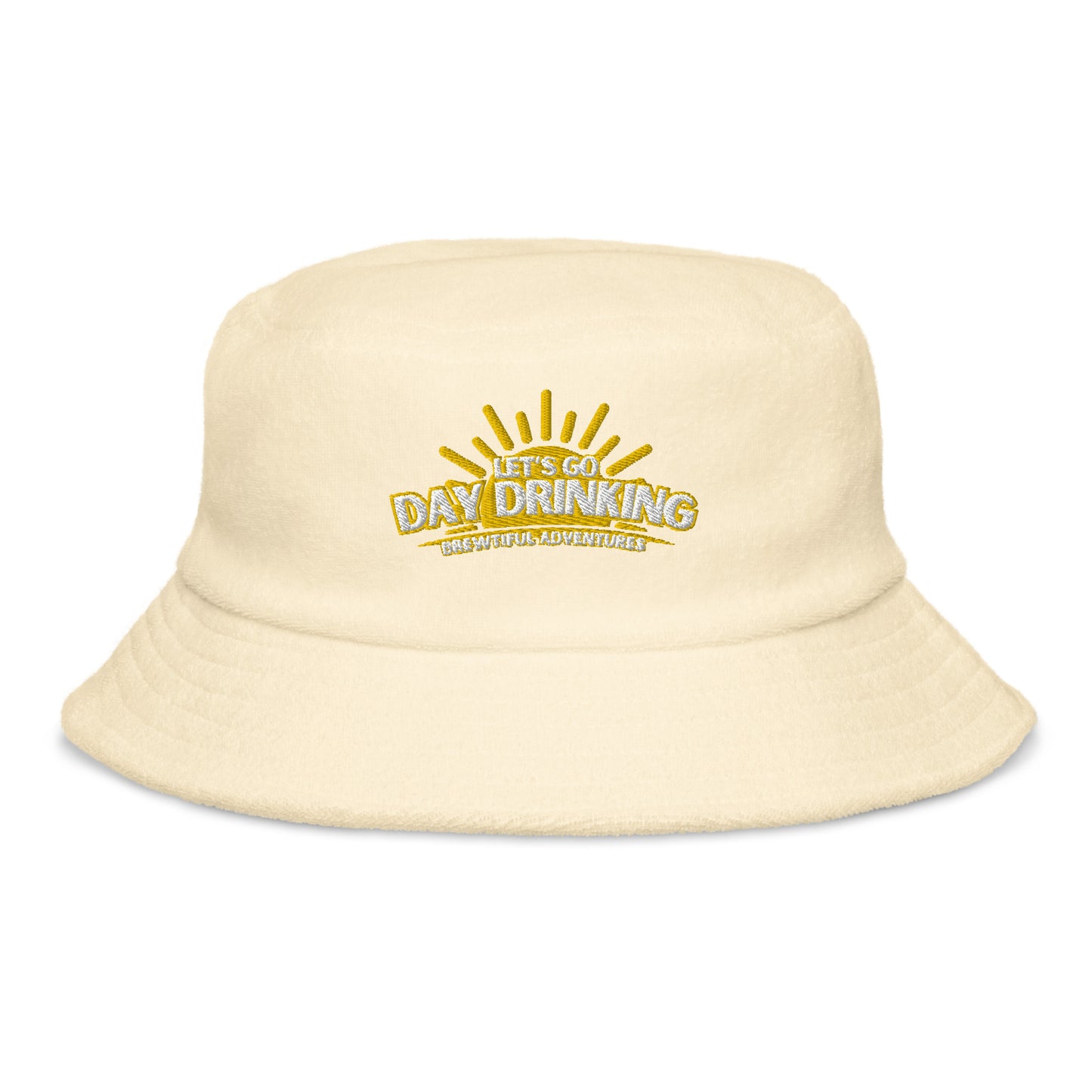 Day Drinking Terry Cloth Bucket Hat