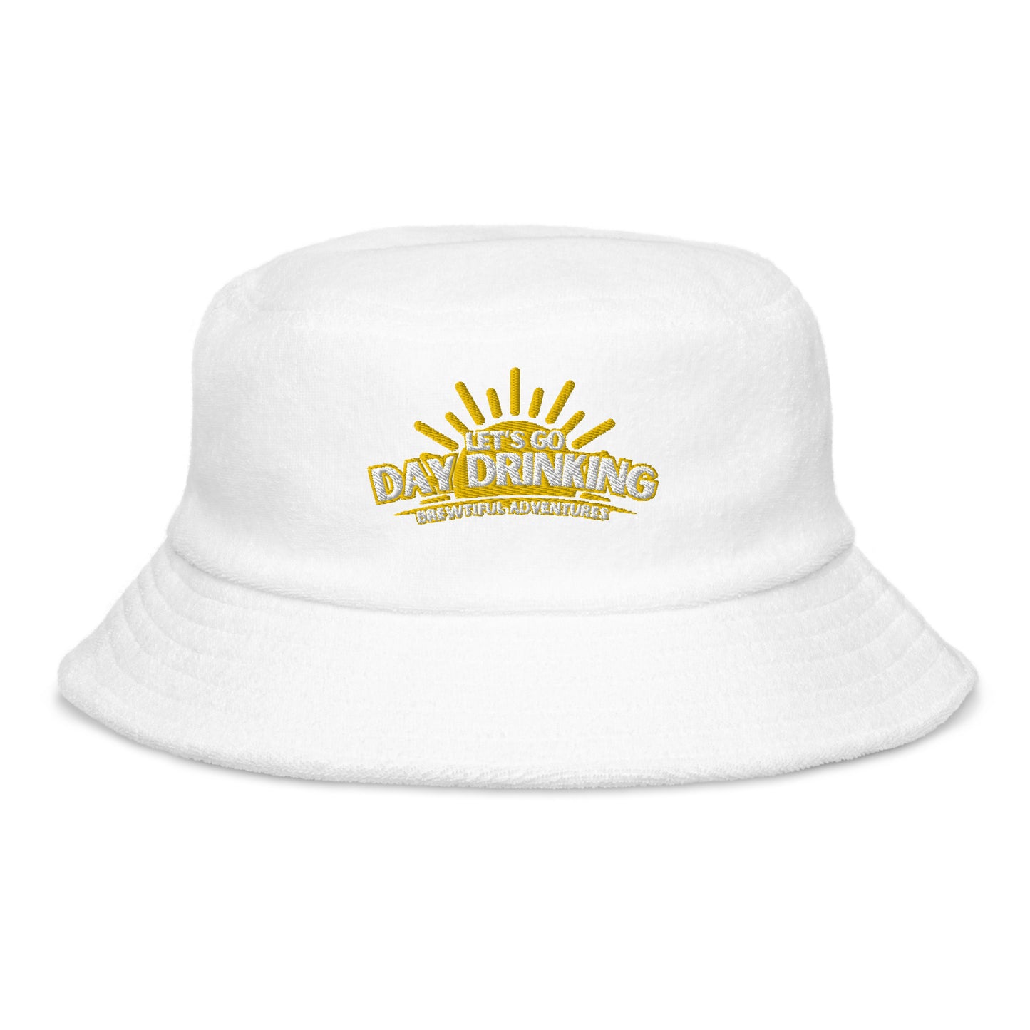 Day Drinking Terry Cloth Bucket Hat