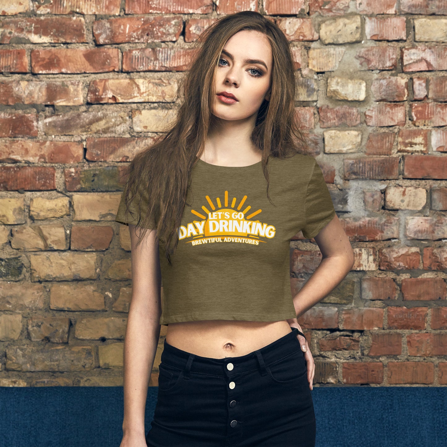 Day Drinking Women’s Crop Tee