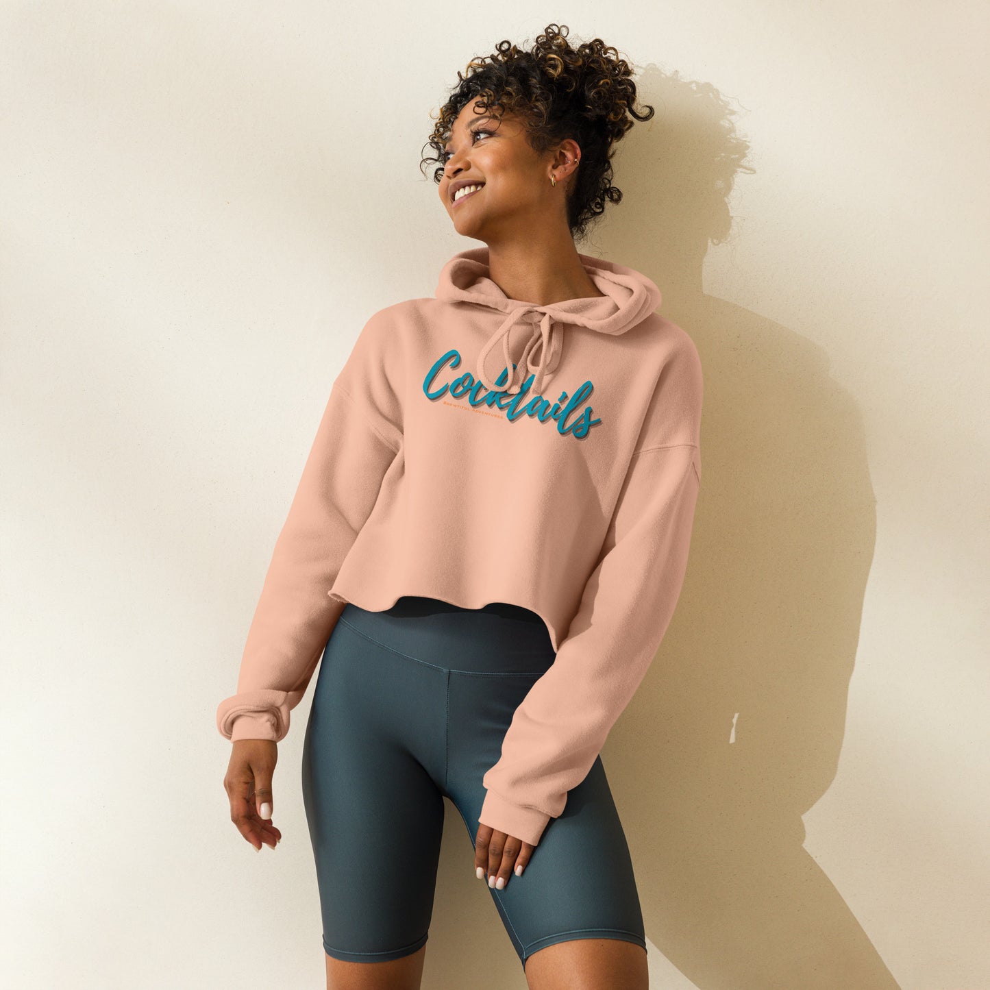 Cocktails Crop Hoodie